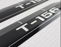 Glastron T-156 1973 And Up CHROME Boat Decals Set of 2 x 12"